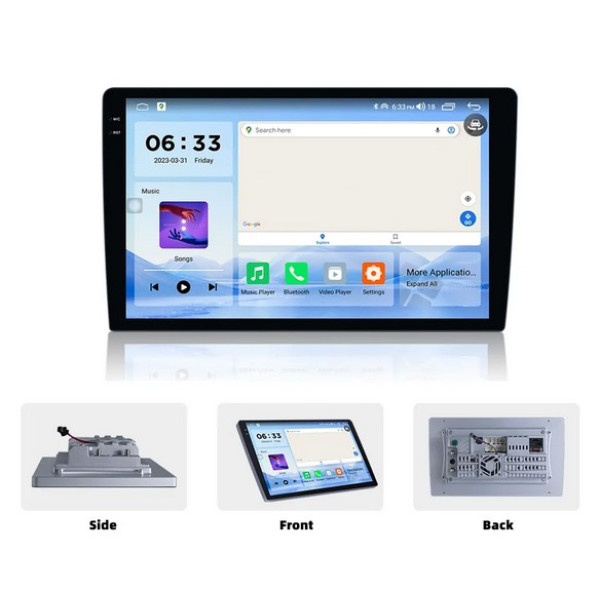 Универсальная Магнитола K7862S- 10'' QLED-DSP с carplay (4+32+4G sim) (8 Core) (Android 12) (RGB)