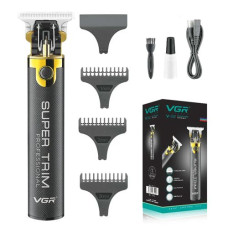 Триммер для стрижки волос и бороды VGR V-082, Professional, 3 насадки, STRONG BATTERY