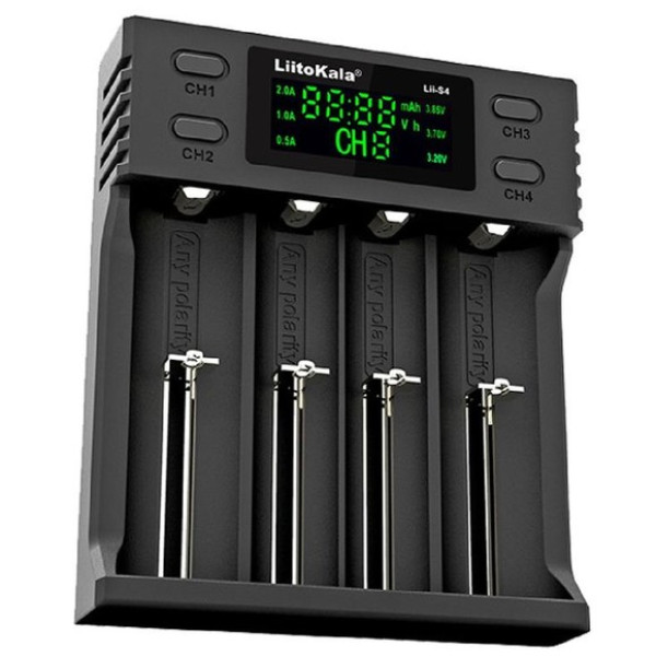 Зарядное устройство LiitoKala Lii-S4, 4Х-18650, 26650, АА, ААА Li-Ion, LiFePO4, NiMH, ОРИГИНАЛ