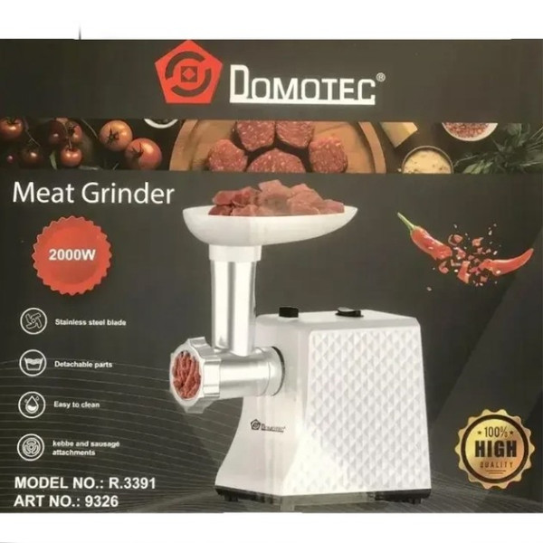 Электрическая мясорубка с 3 решетками и функцией реверса Domotec R 3391 2000 Вт