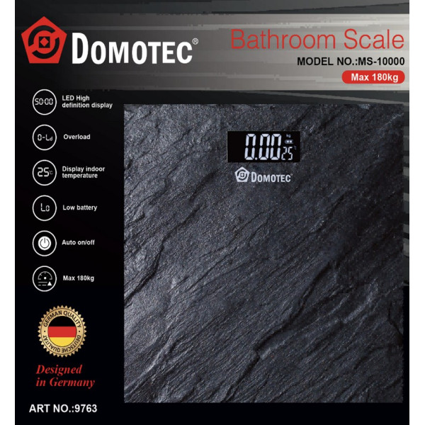 Підлогові ваги з LED дисплеєм високої чіткості Domotec R 10000 180 кг, індикатор температури
