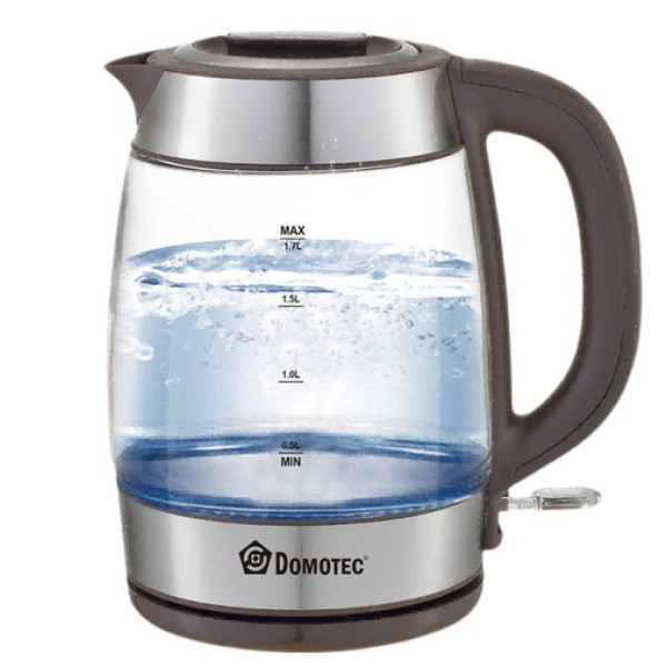 Электрический стеклянный чайник Domotec MS-7946 1,7 л 2200 Вт