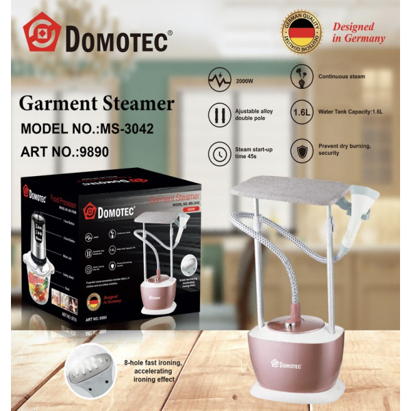 Отпариватель для одежды с гладильной доской Domotec MS-3042 1.6л 2000Вт