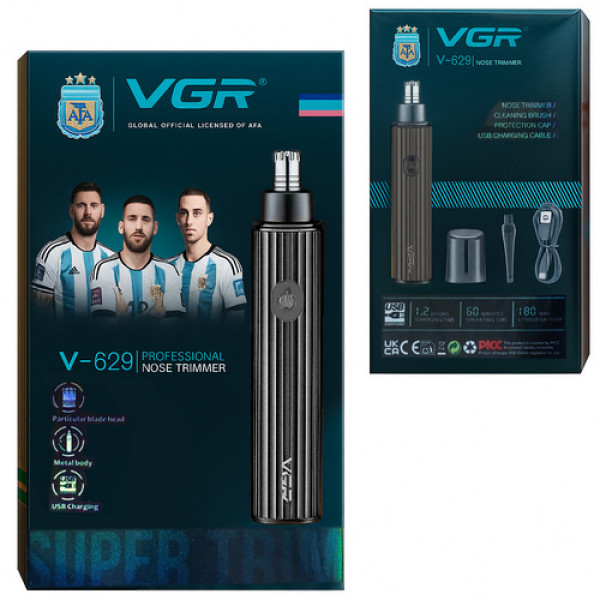 Триммер для носа и ушей VGR V-629 BLACK