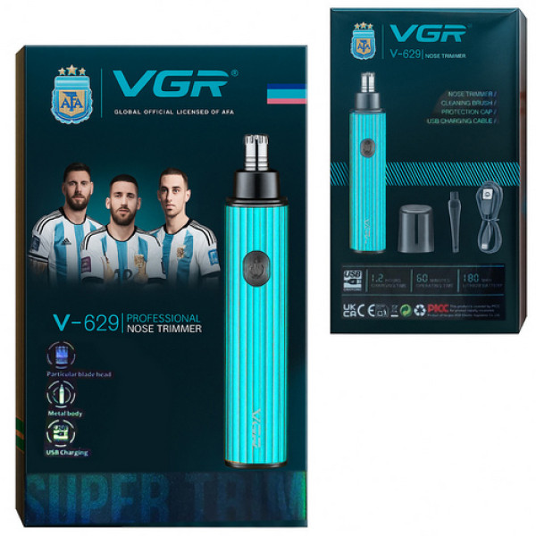 Триммер для носа и ушей VGR V-629 BLUE