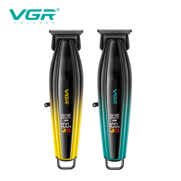 Триммер VGR V-974 GOLD, 8000 RPM, 4 насадки, LED display