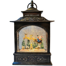 Новогодний ночник винтажный фонарь на батарейках и от USB XMAS WDL-24007A