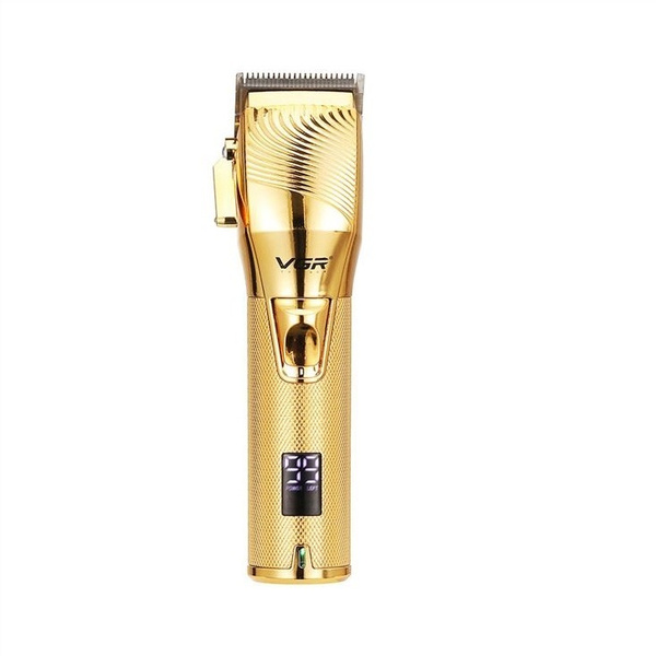 Аккумуляторная машинка для стрижки VGR V-280 GOLD, 6 насадок, LED дисплей