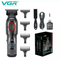 Триммер VGR V-254 RED, 4 насадки, 7000 RPM, 2000 mAh, LED display