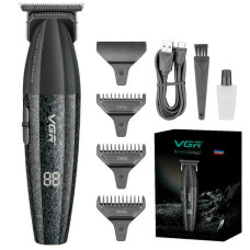 Триммер аккумуляторный GR V-640T BLACK, 3 насадки, LED дисплей, 9000RPM