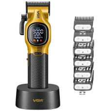 Аккумуляторная машинка для стрижки (clipper) VGR V-886C GOLD, LED display, 9000RPM