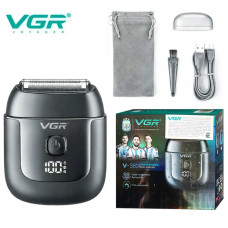 Электробритва VGR V-380 BLACK шейвер, тройное лезвие, IPX6