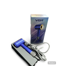 Фен профессиональный VGR V-445 BLUE, 3 уровня обдува, 4 температурных режима, 1600 Вт, 110 000 об/мин