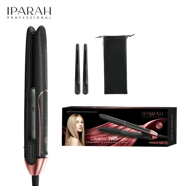  Випрямляч для волосся IPARAH P-124, 24mm, 150-230 ° C, керамічне покриття, 50 W, LED display