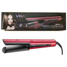 Выпрямитель для волос VGR V-550 RED, 100-230°C, керамическое покрытие, 70 W, LED display