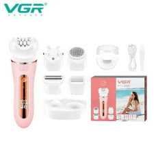 Эпилятор VGR 5 в 1 V-751 PINK, 5 насадок, IPX6