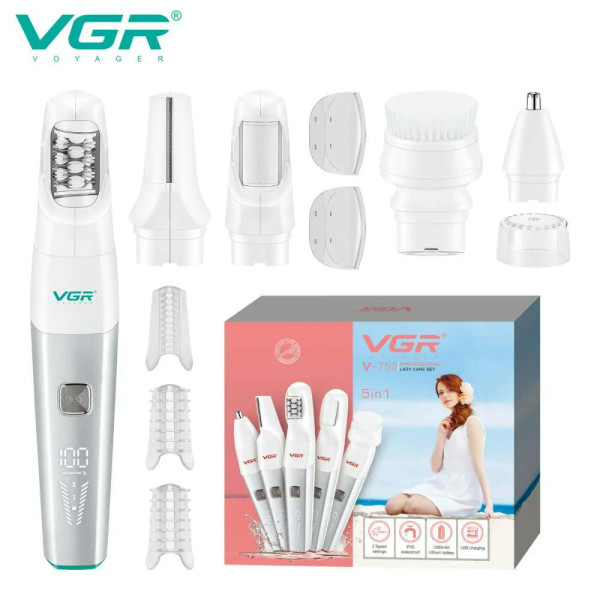 Эпилятор VGR 5 в 1 V-752 GREEN