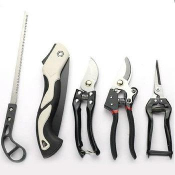 Садовый набор 5 в 1 с ножницами, секаторами и пилкой Garden Set SK-5 12371/МК