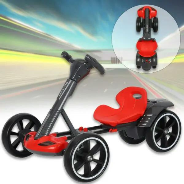 Складной электромобиль С Пультом 6V 4.5Ah Go-Kart 0144/МК Красный