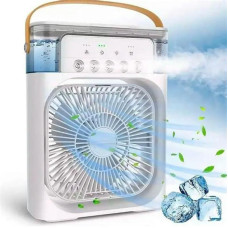 Портативний Вентилятор із зволожувачем повітря, підсвічуванням Mini Air Conditioner Чорний/Білий/Зелений/Синій 12382/МК