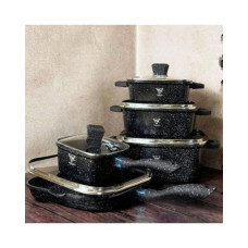Набор кастрюль Top Kitchen  TK00205   черный, пудра  