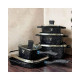 Набор кастрюль Top Kitchen  TK00205   черный, пудра  