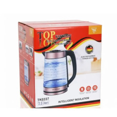 Чайник Top Kitchen TK 00237   электрический 2,5 л 2600 Вт рифленое стекло