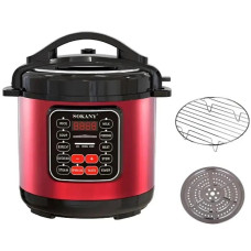  Мультиварка Sokany SK-2402-5L , красная  1000Вт