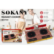  Настольная электрическая плита  на 2 комфорки   SK-07039