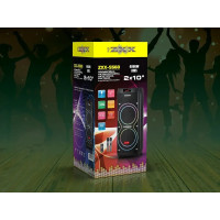 Акустична переносна колонка ZXX-5560 100Вт 2x10" 87х32х32см USB/TWS/TF/REC/LED/EQ/FM/BT/2MIC/ДК 