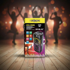 Акустическая переносная колонка ZXX-5509 1200Вт 2x6,5" 62х26х26 см USB/TWS/TF/REC/LED/EQ/FM/BT/MIC/ДК 