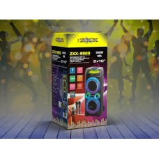 Акустическая переносная колонка ZXX-9900 80Вт 2x10" TWS/FM/USB/TF/BT/LED/REC/ДК/2MIC 