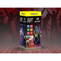 Акустична переносна колонка ZXX-5580 80Вт 2x10" 86х32х32 см USB/TWS/TF/LED/FM/BT/2MIC/ДК 