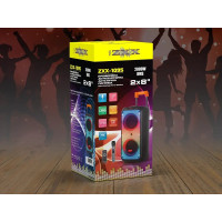Акустическая переносная колонка ZXX-1095 80Вт 2x8" 59х27х26 см USB/TWS/TF/REC/LED/EQ/FM/BT/MIC/ДК 