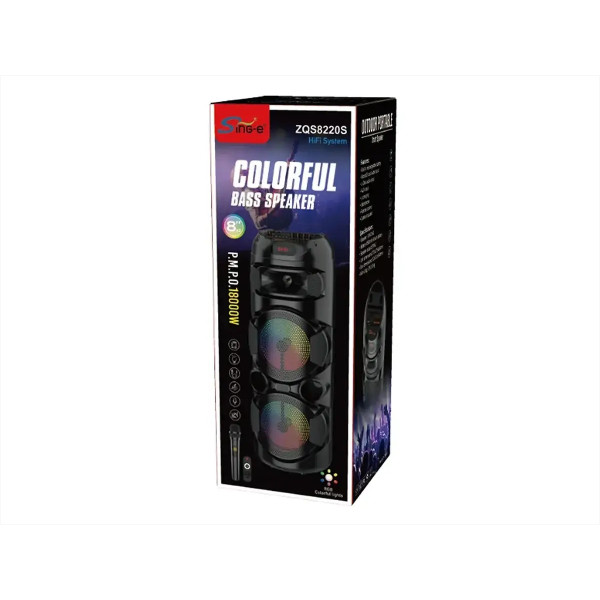 Колонка музична портативна Bluetooth ZQS-8220S 