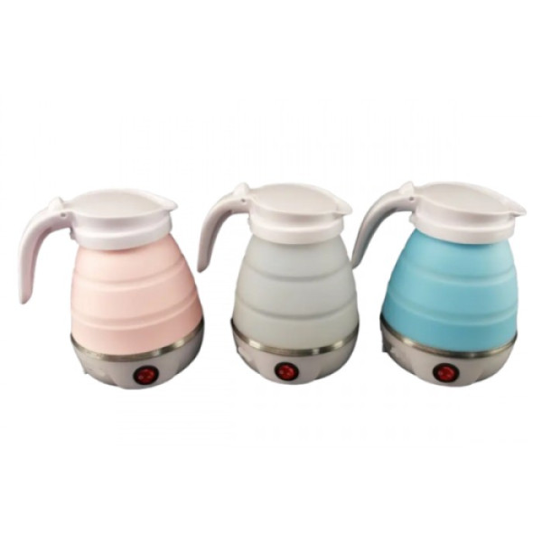 Електричний дорожній чайник із силікону об'ємом 600мл ELECTRIC KETTLE A17