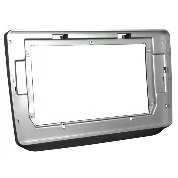 Переходная рамка для штатной автомагнитолы Skoda Fabia 2007-14 10"(SILVER/BLACK)