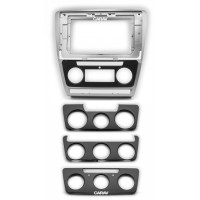 Перехідна рамка для штатної автомагнітоли  SKODA-OCTAVIA-2007-14 Black/Silver