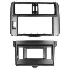 Переходная рамка для штатной автомагнитолы TOYOTA PRADO 2010+ 9"(SILVER+BROWN)