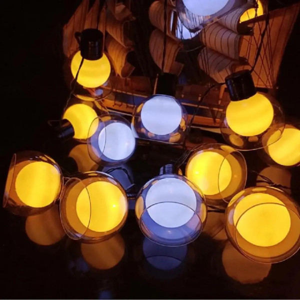 Гирлянда Шары, 10 LED шаров, теплый белый 3x2 м, 200 LED RD-248