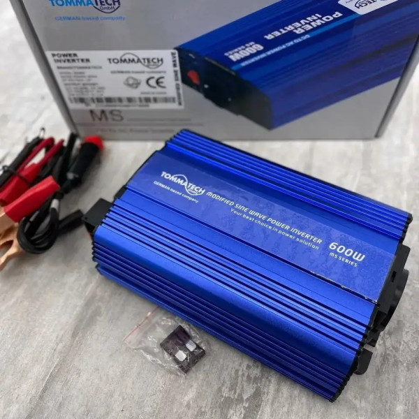 Инвертор напряжения Tommatech MS-600, 12V/220V, 600W с модифицированной синусоидой