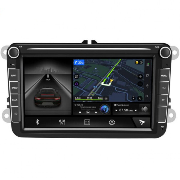 Штатная Магнитола Volkswagen Universal 8''- IPS(4+64/4G SIM) 8Core Andriod 12 WITH Carplay DSP