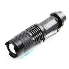 Фонарь PLD-1812-T6 (Red), 1x18650, индикация заряда, ЗУ Type-C, zoom, Box