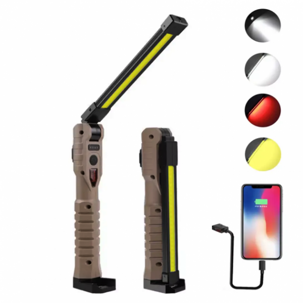 Ліхтар WORKLIGHT-WL-08-XPE+COB (білий * жовтий * червоний)