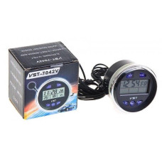 Авточасы VST-7042V (вольметр + 2 термометра)