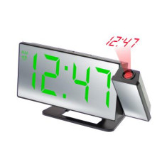 Сетевые часы VST-896-4 (зеленый с проекцией; USB)