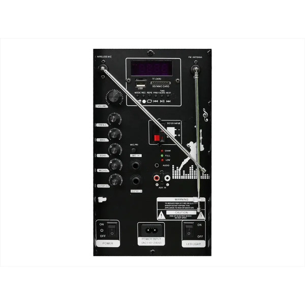 Акустична переносна колонка ZXX-9191 12" (60Вт) (67х38х32см)