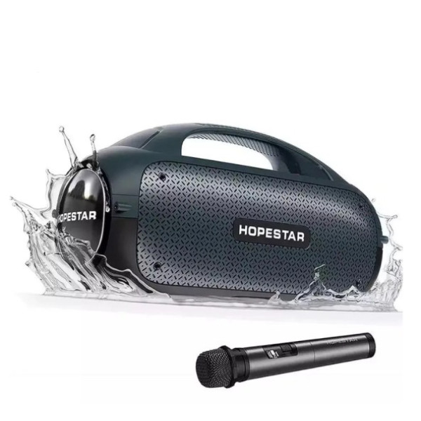 Колонка Hopestar A50 із мікрофоном потужна Bluetooth колонка 80 Вт із ручкою (6)