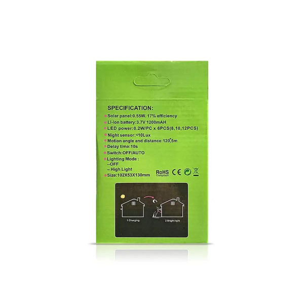 Лампа діодна Bailong Solar BL-609-30SMD (день-ніч) 