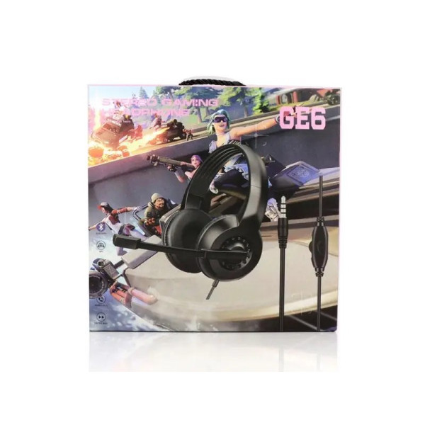 Игровые наушники проводные с микрофоном GE6